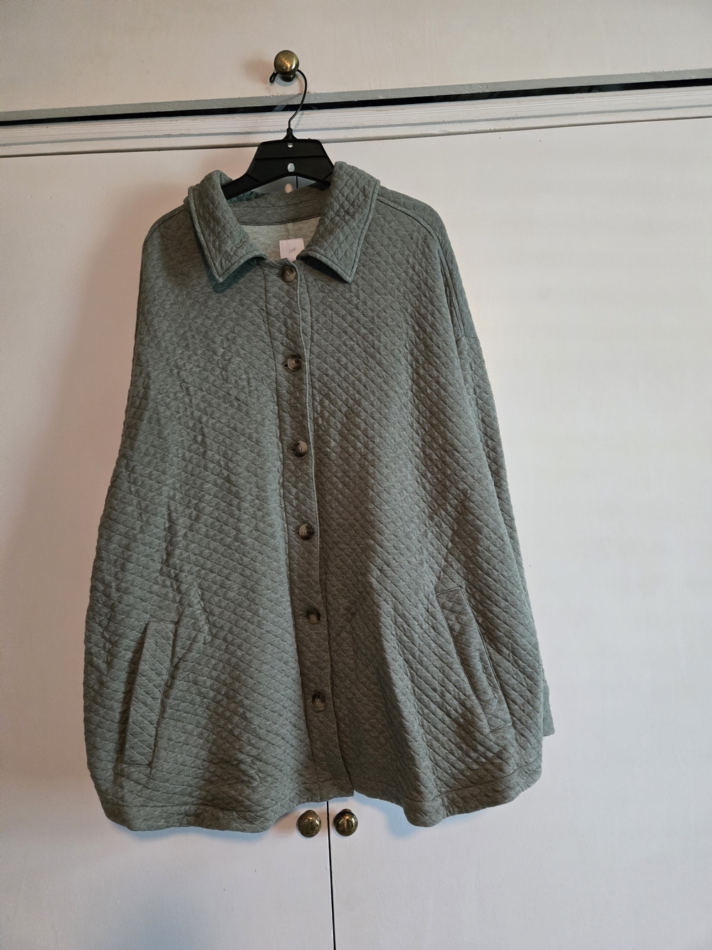 J. Jill Quilted Jacket in Light Sage - Picture 2 of 4